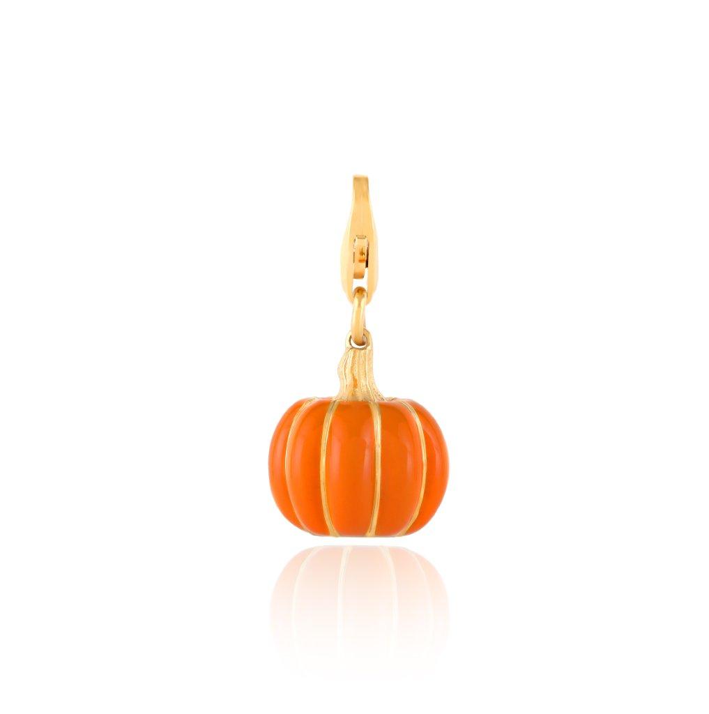 Load image into Gallery viewer, 14kt Yellow Gold Prosperity Pumpkin Pendant
