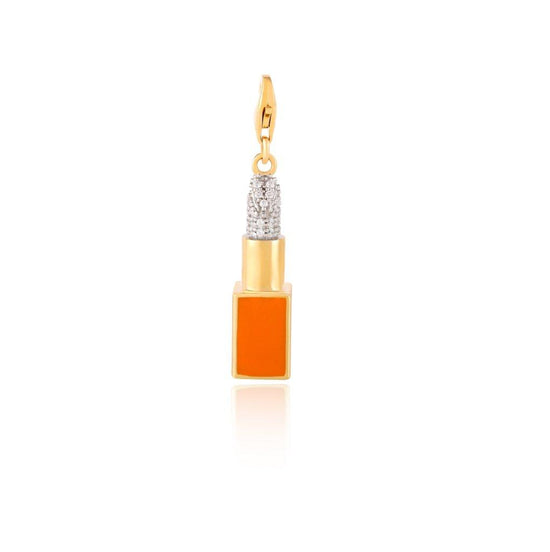 Load image into Gallery viewer, 14kt Yellow Gold Lipstick Charm Pendant
